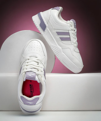 asian Casual Sneaker Shoes For Women Sneakers For Women(Off White, Purple , 6)