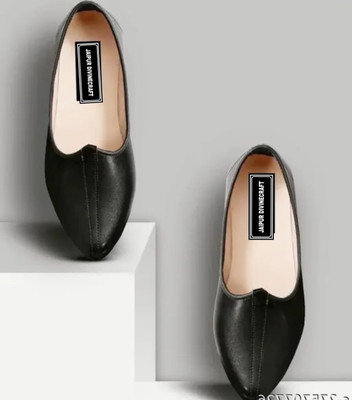 JAIPUR DIVINECRAFT Men's Jalsa Jutti,Jutis For Men BLACK Jutis For Men(Black , 9)