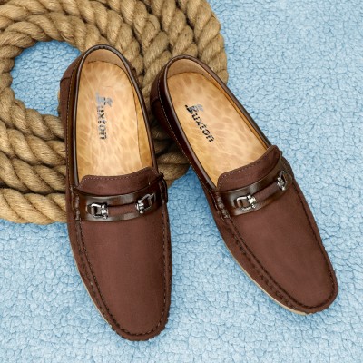 Buxton Loafers Loafers For Men(Tan, Brown)