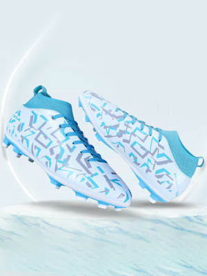 NIVIA PRO ENCOUNTER 10.0 -2024 Football stud Football Shoes For Men(White, Blue , 11)