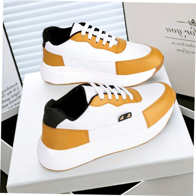 azalya Stylish Men Performance Shoes for Running, Walking & Fitness Running Shoes For Men(Tan , 7)