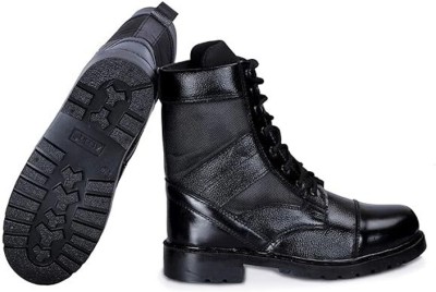 BRONIKA Boots For Men(Black , 8)