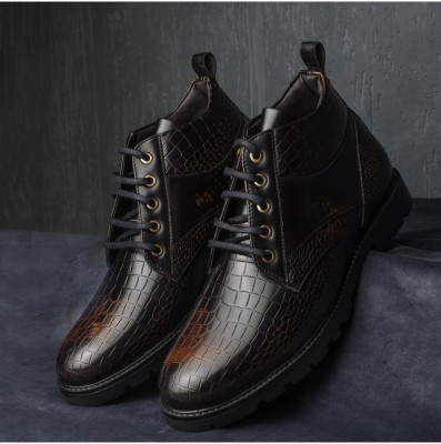 SHOZANIA Men's STYLISH FORMAL CHUKKA BOOT Boots For Men(Tan, Black)