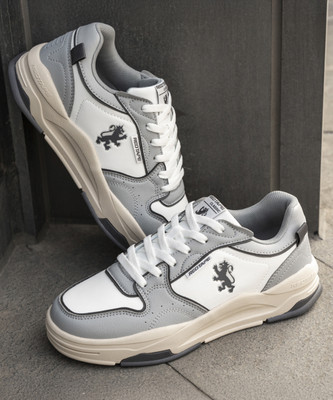 RED TAPE Lifestyle Sneakers for Men | Premium PU Upper, Cushioned Comfort, Stylish Design Sneakers For Men(White, Grey , 9)