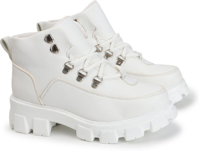 KILLER Smart Casual Lace-Up Sneakers For Women & Girls Sneakers For Women Sneakers For Women(White , 5)