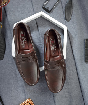 action DRIVE 43 Trendy Comfortable Stylish Casual Slip On Loafers Loafers For Men(Brown , 6)