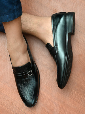 INVICTUS formal shoes|outdoor |premium|lightweight|stylish|loafers |walking Slip On For Men(Black , 8)
