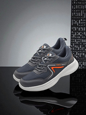 Bbf MEN CAUSAL RUNING AND WALKING SHOES Running Shoes For Men(Grey , 9)