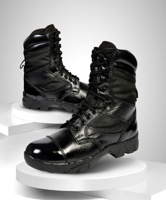 Mikaasa High Ankle Loc Boot Boots For Men(Black , 6)