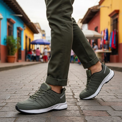 Hilux Running Shoes For Men(Olive , 8)