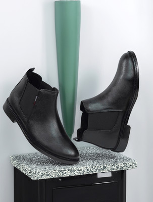 VEPERS Men's Chelsea Boots Boots For Men(Black , 6)