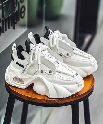 Fition Sneaker Casual Shoes | Soft Cushion Insole Sneakers For Men(White , 7)