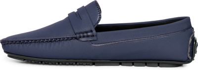 Double five Loafers for Men- Classic Penny Loafers, Black Leather, Casual Driving Moccasins Loafers For Men(Blue , 11)