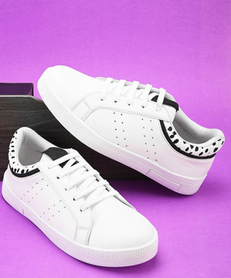 Roadster Explore Our Premium White Women's Sneaker Range Sneakers For Men(White , 4)