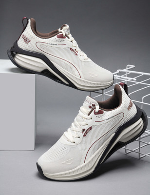 Abros GREAT Athleisure Cultured Round-Toe Shape & Cushioning Technology Walking Shoes For Men(Beige , 10)