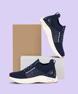 CAMPUS STREET-RUN Men's Casual Shoes | Memory Foam with Cushion Revolution | Lace-Up Running Shoes For Men(Navy , 10)
