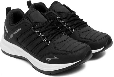 Hackton Lace up walking outdoor waterproof running Running Shoes For Men Casuals For Men(Black , 7)