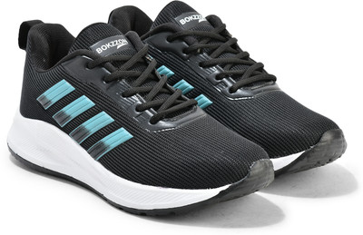 BOKZZON mens shoes premium comfort – sport shoes for men daily active flex Running Shoes For Men(Black , 9)