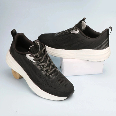 Aqualite Aqualite premium Signature-114 Men's Sports Shoes with Lace-up & comfort insole Outdoors For Men(Black, Silver , 9)
