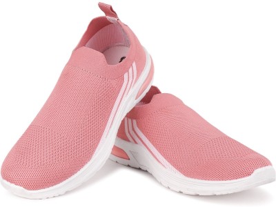 Aaska Aaska Sports Running, Walking & Gym Comfortable Casual Slip-on Shoes For Women. Slip On Sneakers For Women(Pink , 6)