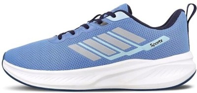 WALKAROO Perfect for Running,Walking,Gym and Casual Outfit|Breathable Fabric Upper Walking Shoes For Men(Blue , 8)