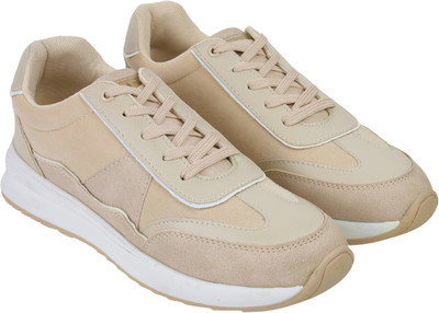 MOCHI Sneakers For Women(Beige , 4)