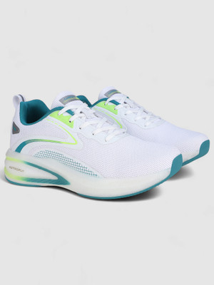 CAMPUS REBEL Men's Sports Shoes | Breathable Mesh Upper with Nitrofly Tech | Lace-Up Running Shoes For Men(White , 6)