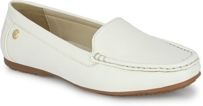 Elle Loafers For Women(White , 5)