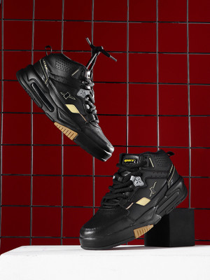Sparx SM 1026 Sneakers For Men(Black, Gold , 10)