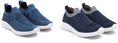 Face Stylish Sports Shoes for Men – Ideal for Running, Gym & Training Sneakers For Men(Navy, Blue , 9)