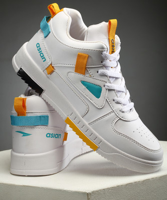 asian Tarzan-11 Sneakers,Casual,Canvas,Loafers High Tops For Men High Tops For Men(White , 8)