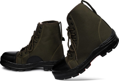 Fonicy Fonicy Original Jungle Boot For Men Boots For Men(Green , 8)
