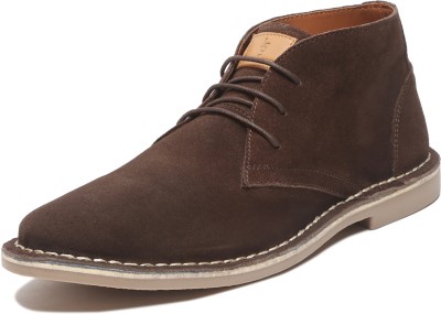LOUIS STITCH Italian Suede Leather Brown Chukka Style Desert Ankle Boots for Men - UK 10 Corporate Casuals For Men(Brown)