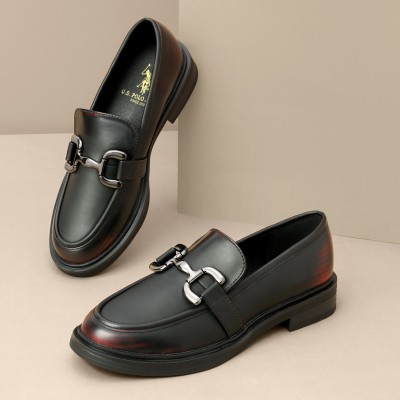 U.S. POLO ASSN. NATALIA Loafers For Women(Black , 6)