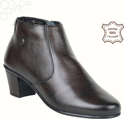 Zoom Shoes Handcrafted Genuine Leather AL-1088 Bellies For Women(Brown , 6)