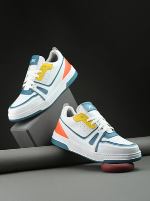 KILLER Sneakers For Men(White, Blue , 6)