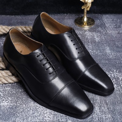 LOUIS STITCH Devils Black Oxford Shoes Formal Italian Leather Lace Up Shoes for Men (EUOXJB) Oxford For Men(Black)