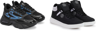 DARTKICK Versatile Casual Shoes for Men – Smart, Sleek & Comfortable Casuals For Men(Black , 10)