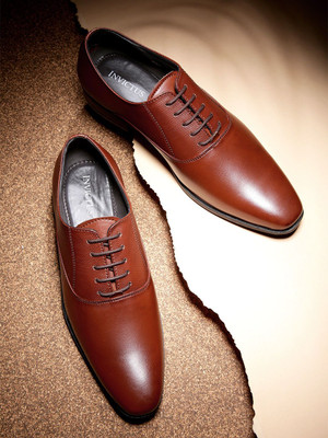 INVICTUS INVICTUS Men Tan Brown Formal Oxfords For Men(Brown , 7)