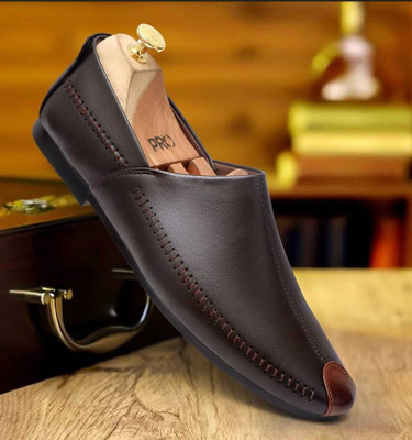 PROVOGUE Formal Shoes For Men|Formal Loafers for Men |Office Shoe Wear| Party Wear For Men(Brown , 9)