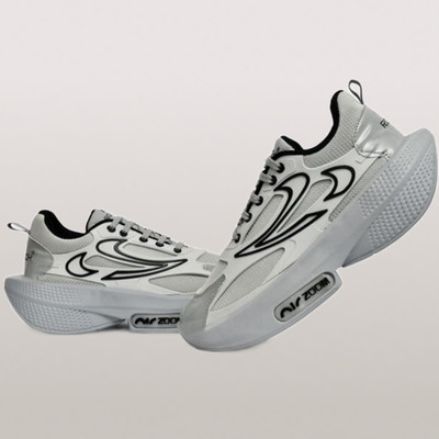 ROTCH Rich Quality|Lightweight|Comfortable|Breathable Badminton Shoes For Men(Grey , 6)