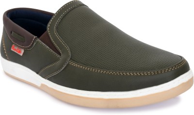 YOU LIKE Fit-Man Slip-on Sneakers For Men (Olive) Casuals For Men(Olive , 8)