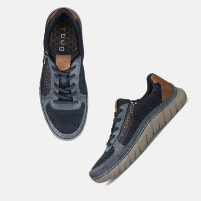 Bugatti bugatti dark blue & blue Sneaker Sneakers For Men(Dark Blue , 8)