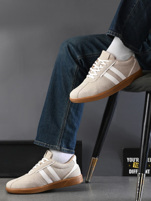 Afrojack Sneakers For Men(Beige , 6)