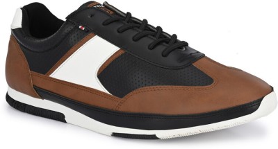 Spykar Premium P.U. Sneakers For Men(Black)