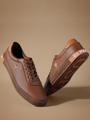 U.S. POLO ASSN. MOORE 5.0 Sneakers For Men(Brown , 11)