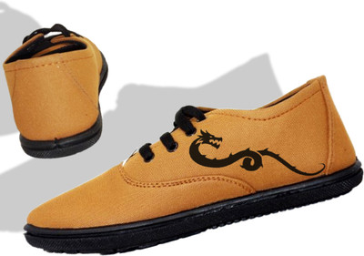 Kenamin Stylish Casual Shoes for Men and kids Casuals For Men(Tan, Black , 6)