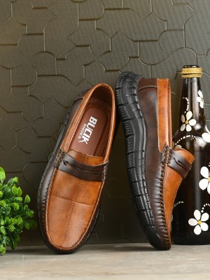 Bucik BCK10201 Lightweight Comfort Summer Trendy Premium Stylish Loafers For Men(Tan)