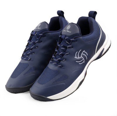 bacca bucci SMASHTREK All Court Badminton Shoes with Memory Padded Insocks & Arch Support Running Shoes For Men(Navy)
