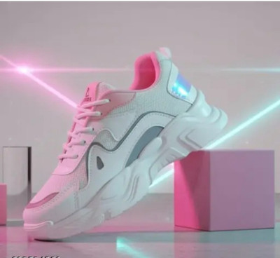 ABC pink shoe Casuals For Women(Pink , 4)